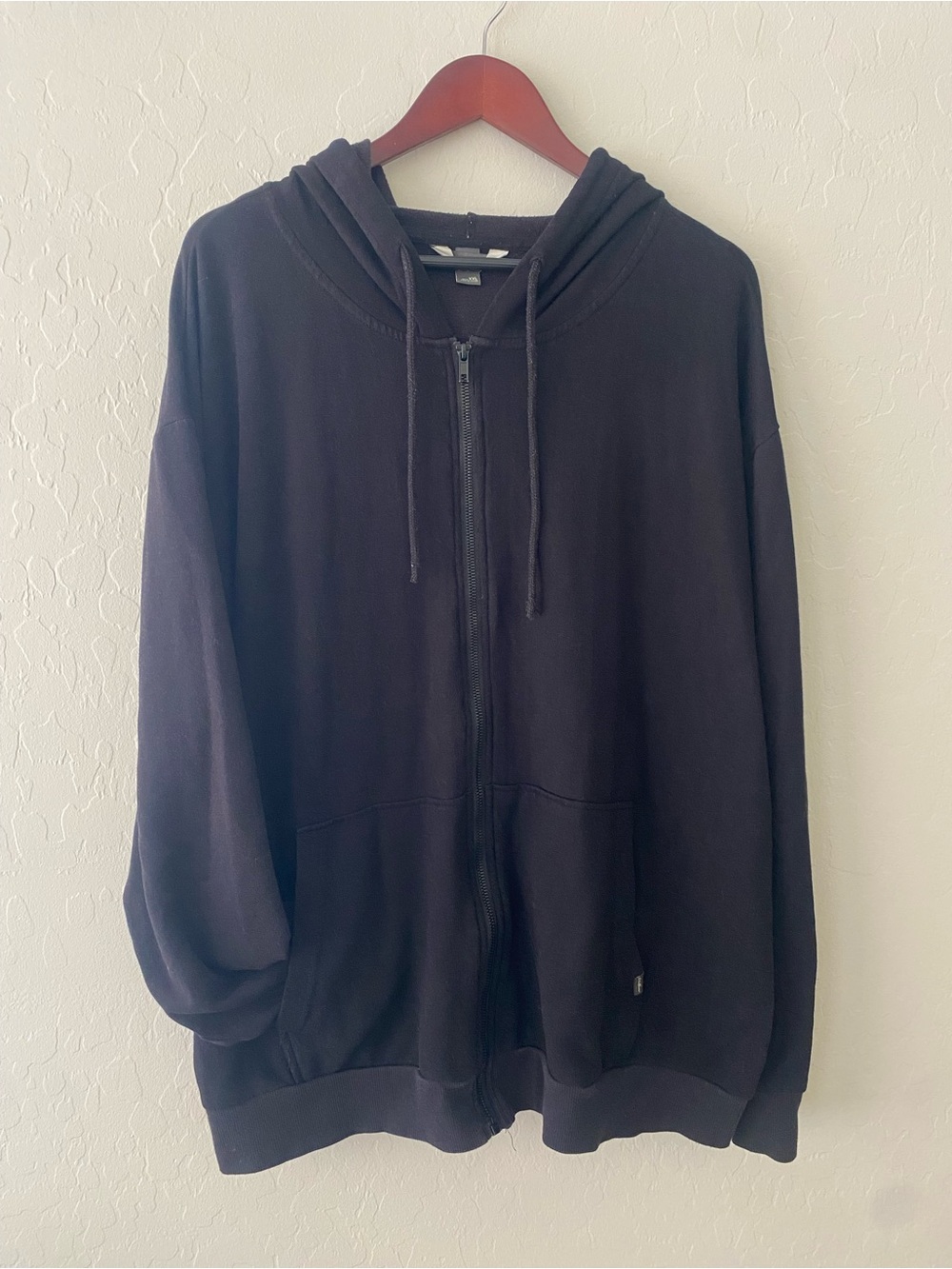 Eddie Bauer Men’s Black Full- Zip Hoodie, Size XXL Big & Tall